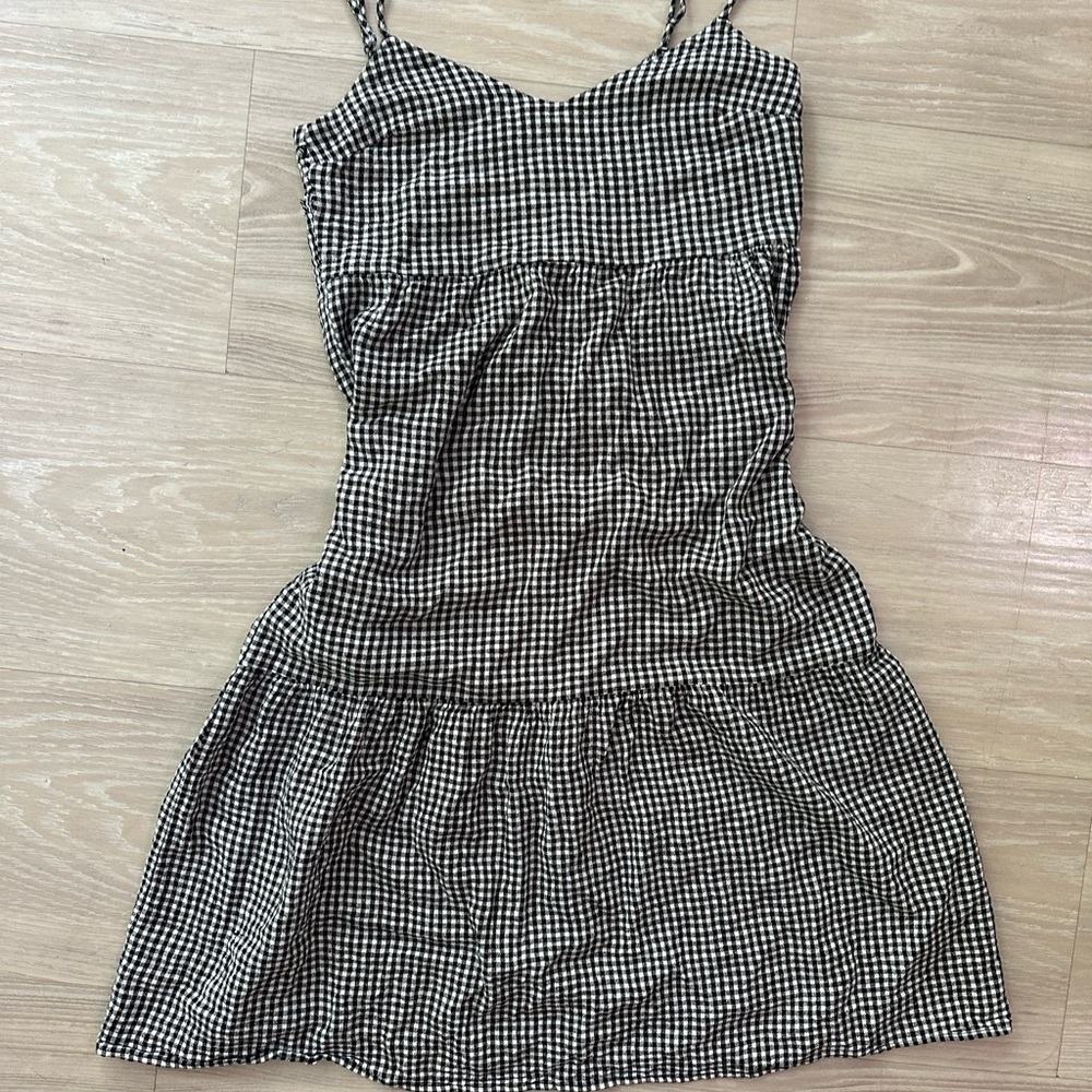 Glassons Black and White Checkered Dress